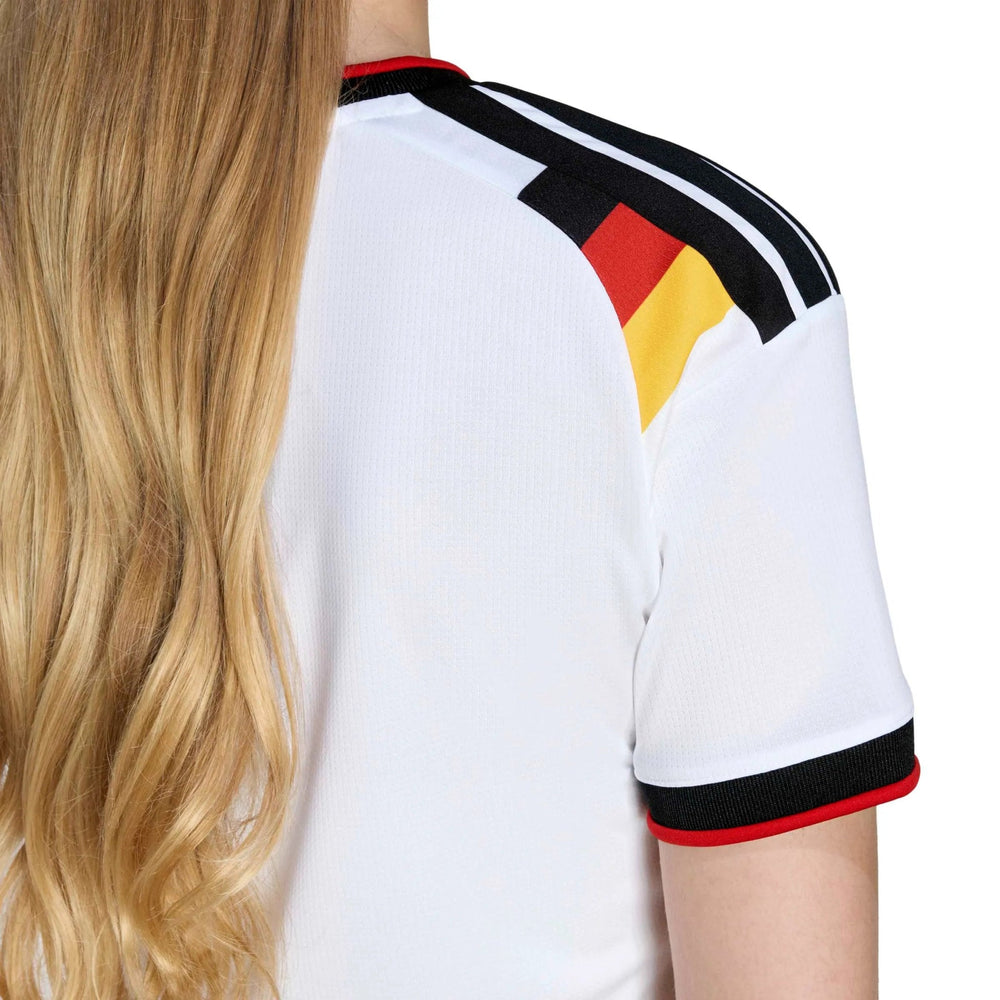 Adidas 2026 Germany Women's Stadium Home Cropped Soccer Jersey