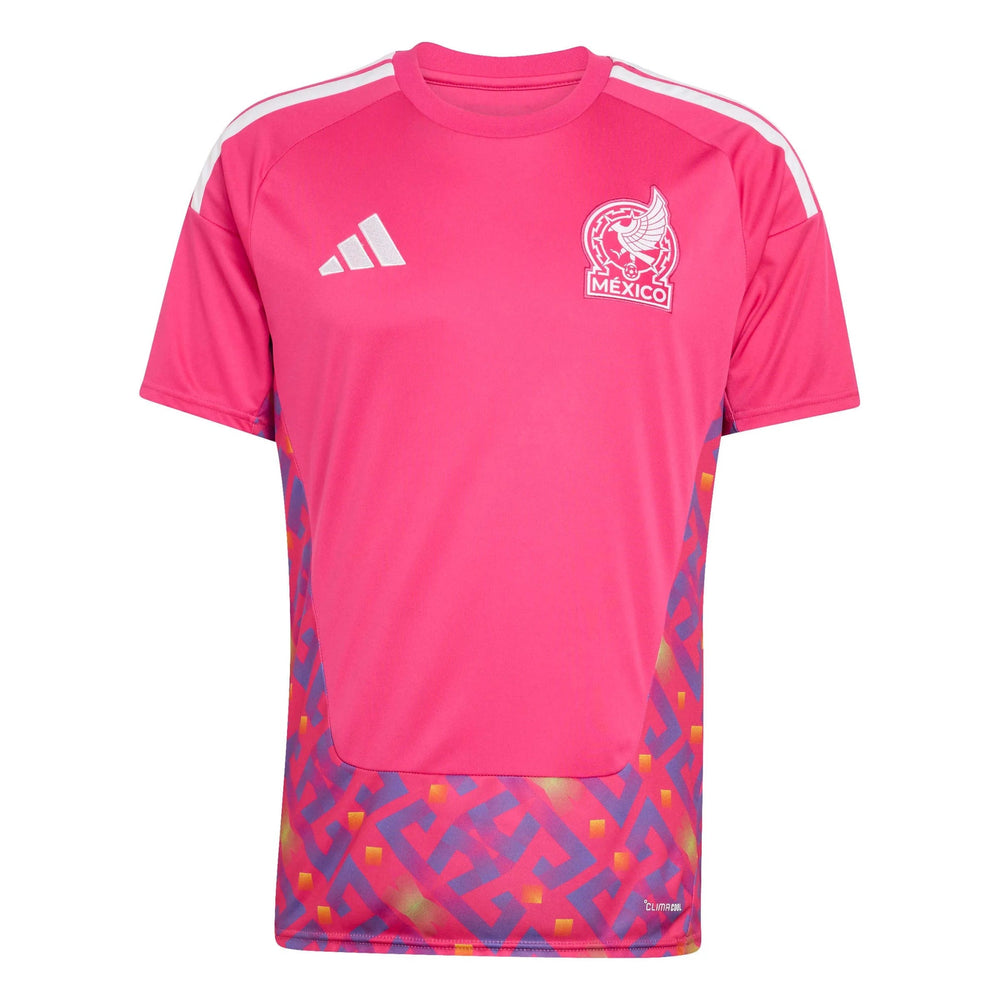 Adidas 2026 Mexico Men's Stadium Home Goalkeeper Soccer Jersey Team Real Magenta