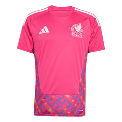Adidas 2026 Mexico Men's Stadium Home Goalkeeper Soccer Jersey Team Real Magenta