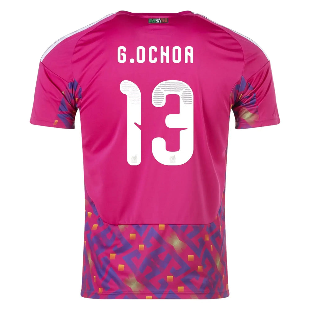 Adidas 2026 Mexico Men's Stadium Home Goalkeeper Soccer Jersey Team Real Magenta