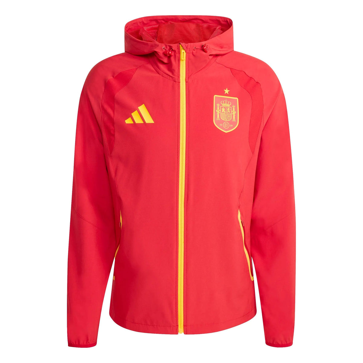 Adidas 2026 Spain Men's Tiro Travel Full Zip Windbreaker Team Power Red 2