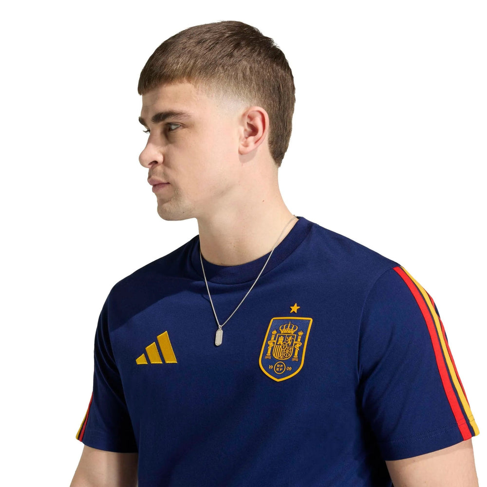 Adidas 2026 Spain Men's DNA Tee Dark Blue