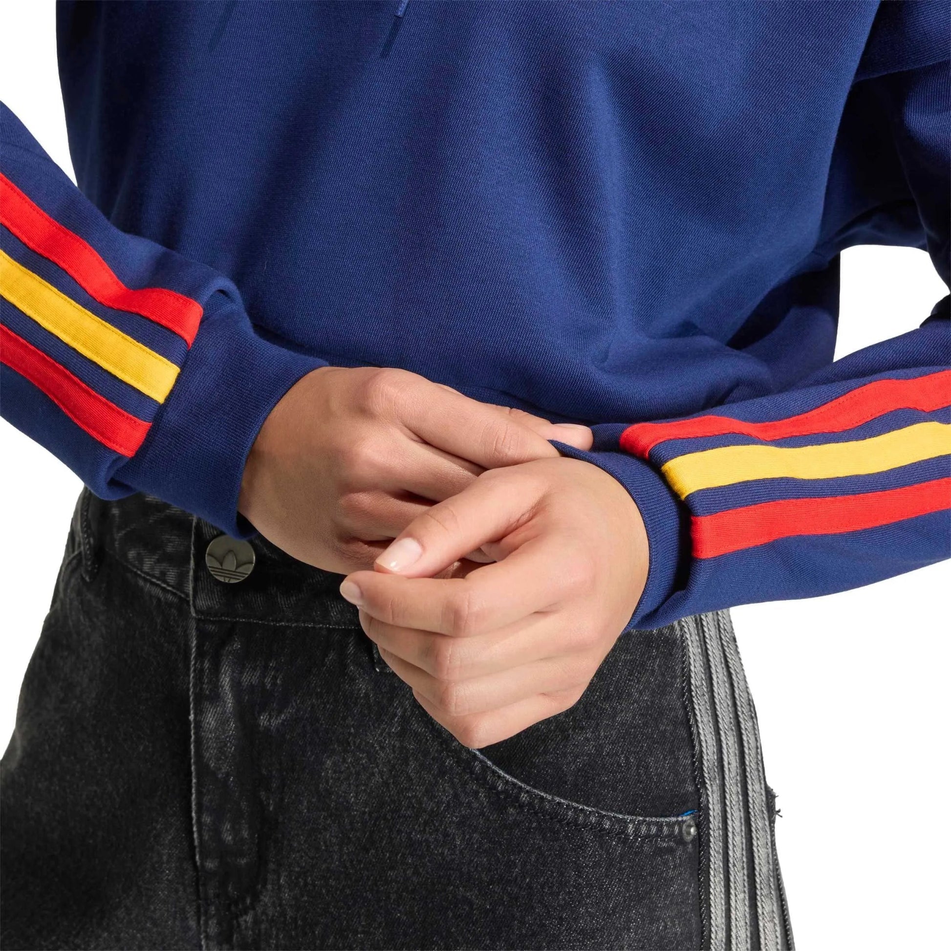 Adidas 2026 Spain Women's DNA Hoodie Dark Blue