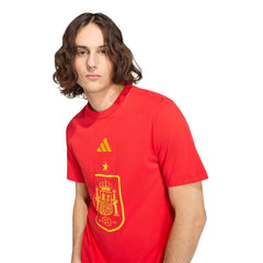 Adidas 2026 Spain Men's DNA Graphic Tee Vivid Red
