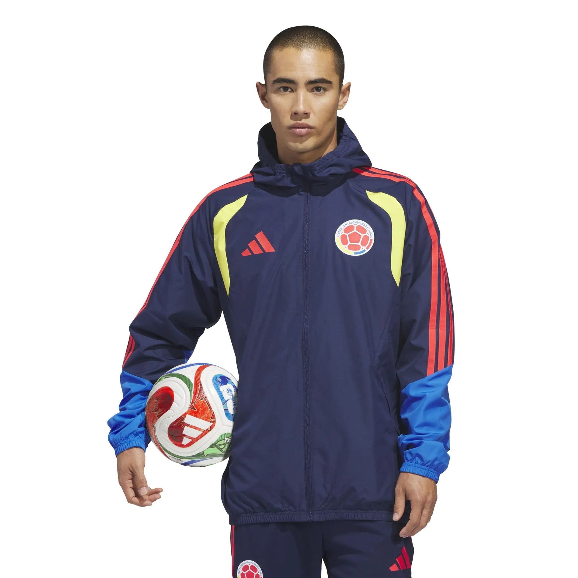 Adidas 2026 Colombia Men's All-Weather Jacket Team Navy Blue 2