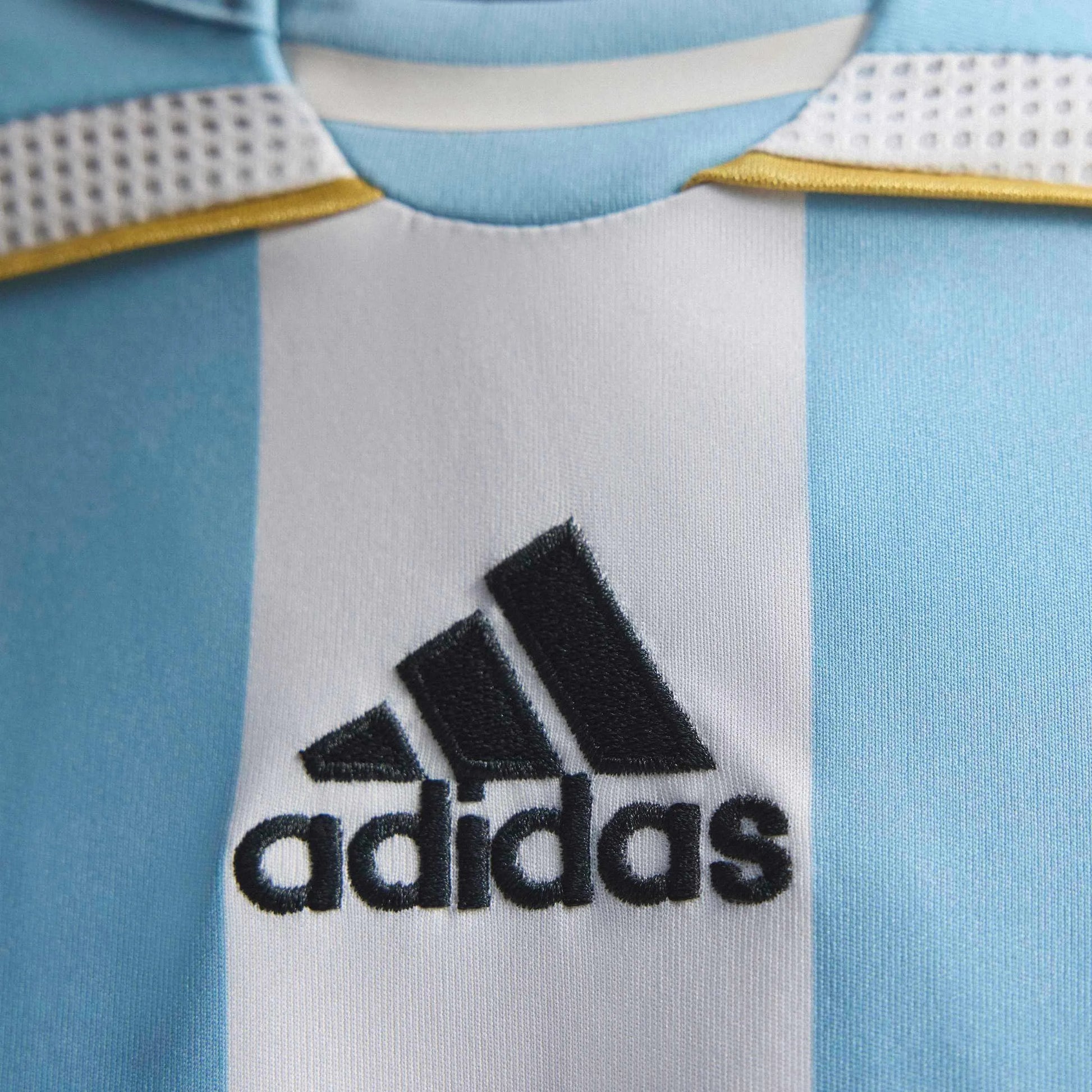 Adidas 2006 Argentina Men's Retro Stadium Home Soccer Jersey White / Clear Blue