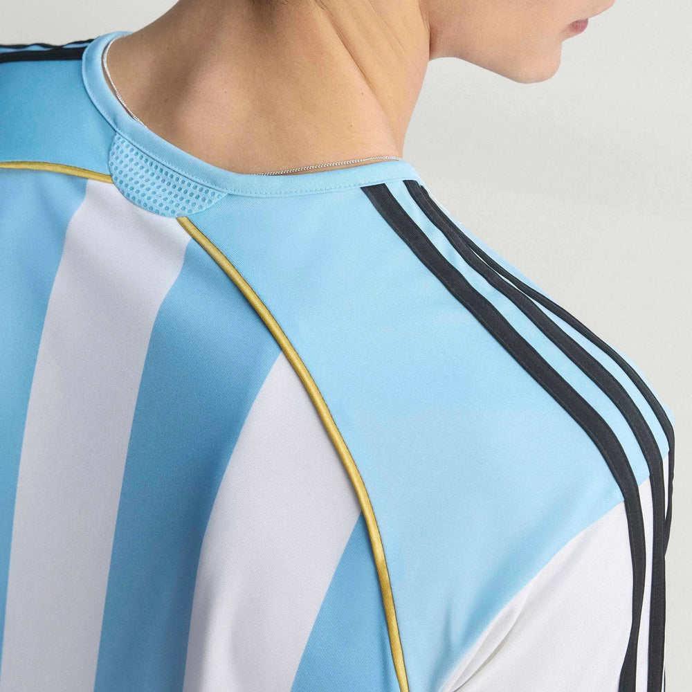 Adidas 2006 Argentina Men's Retro Stadium Home Soccer Jersey White / Clear Blue
