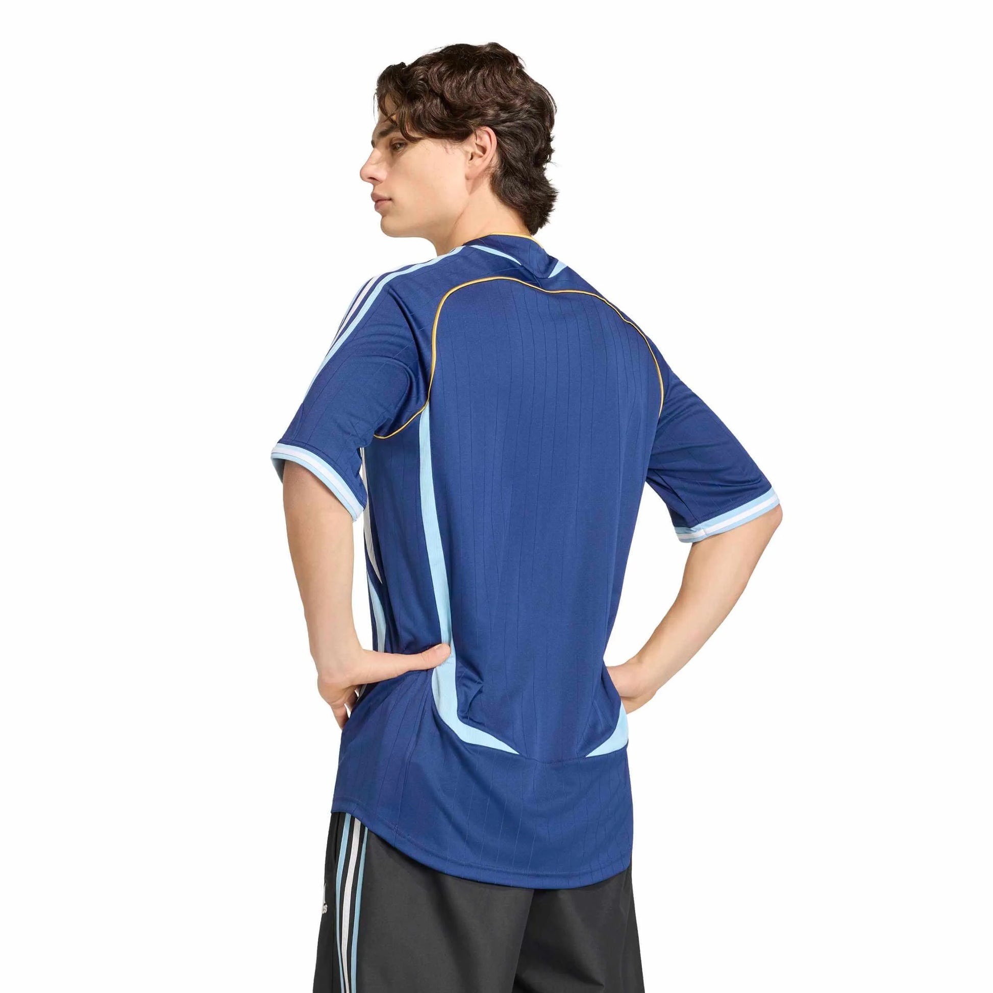 Adidas 2006 Argentina Men's Retro Stadium Away Soccer Jersey Dark Blue