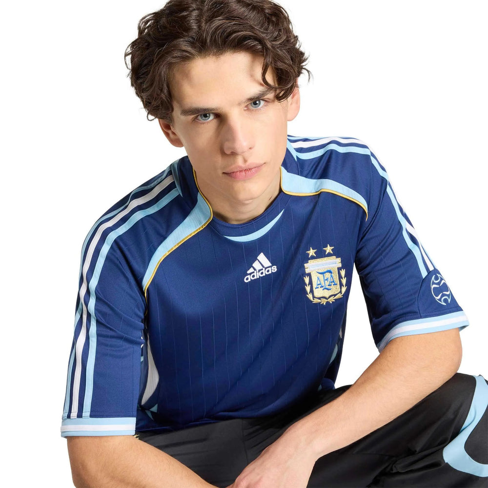 Adidas 2006 Argentina Men's Retro Stadium Away Soccer Jersey Dark Blue