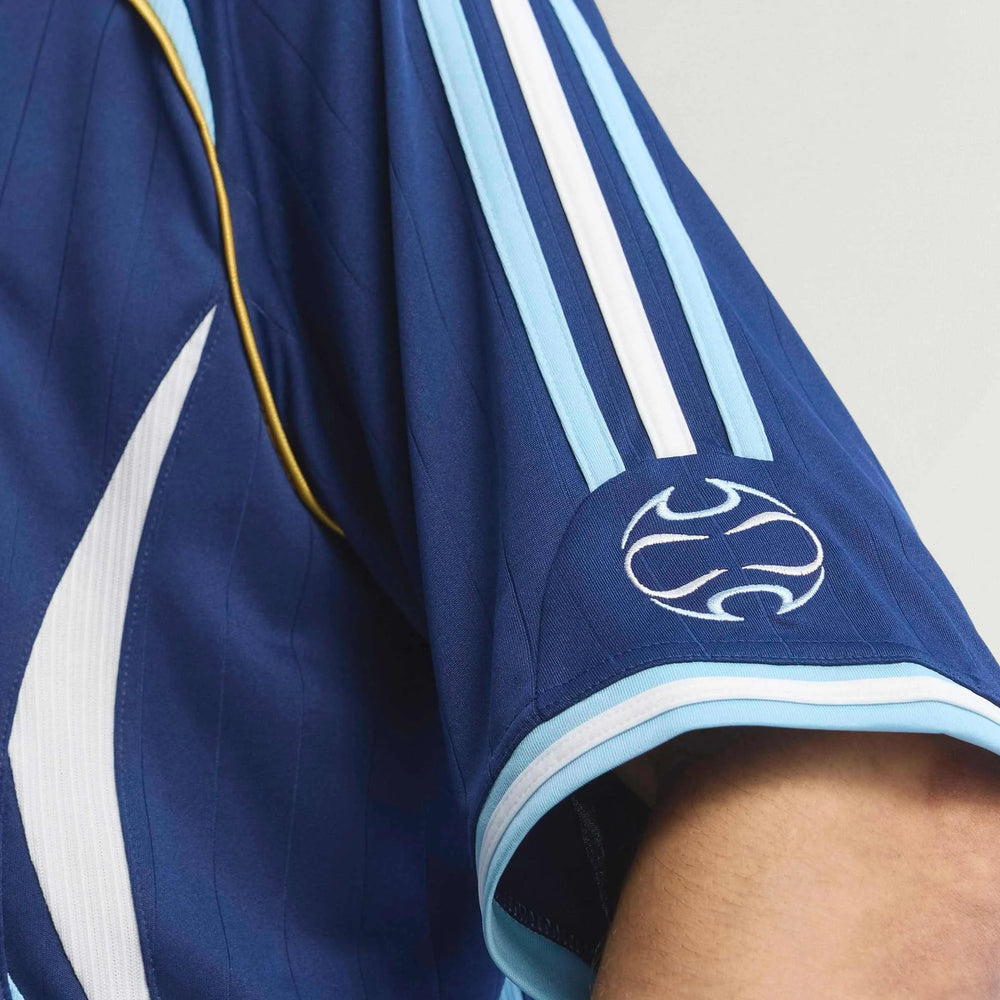 Adidas 2006 Argentina Men's Retro Stadium Away Soccer Jersey Dark Blue