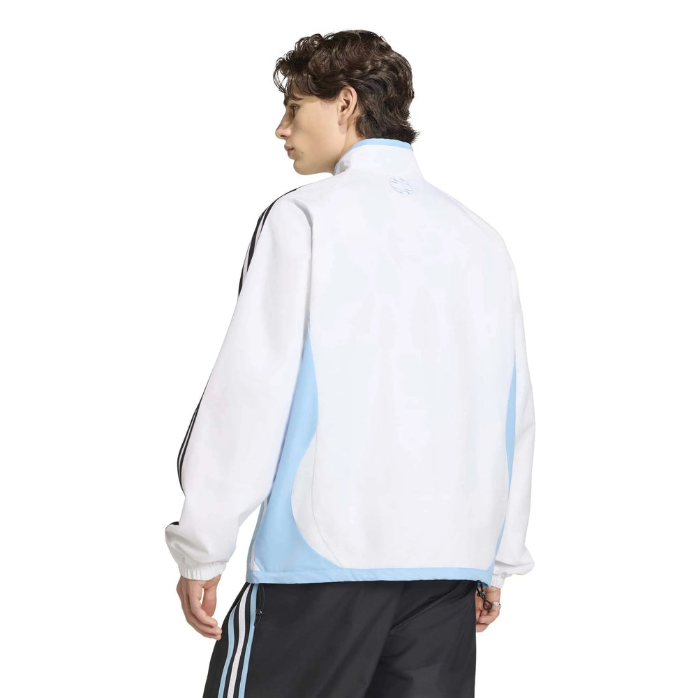 Adidas 2006 Argentina Men's Retro Home Track Top White / Clear Blue