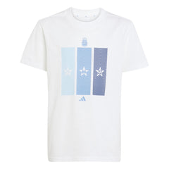 Adidas 2026 Argentina Youth Home Tee White