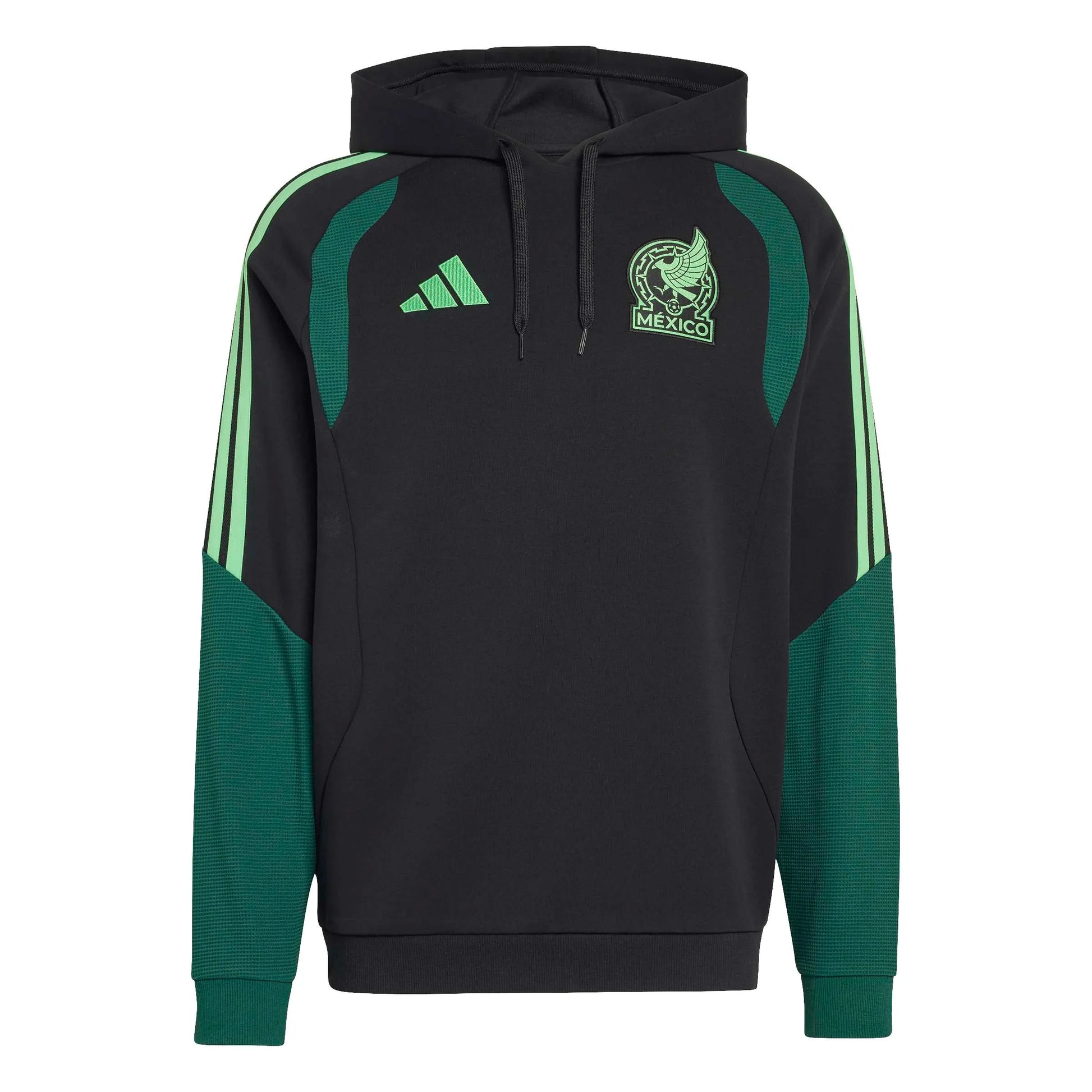 Adidas 2026 Mexico Men's Tiro Hoodie Black/Green