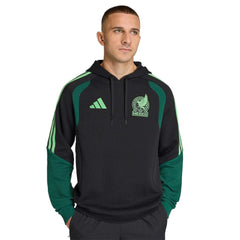 Adidas 2026 Mexico Men's Tiro Hoodie Black/Green