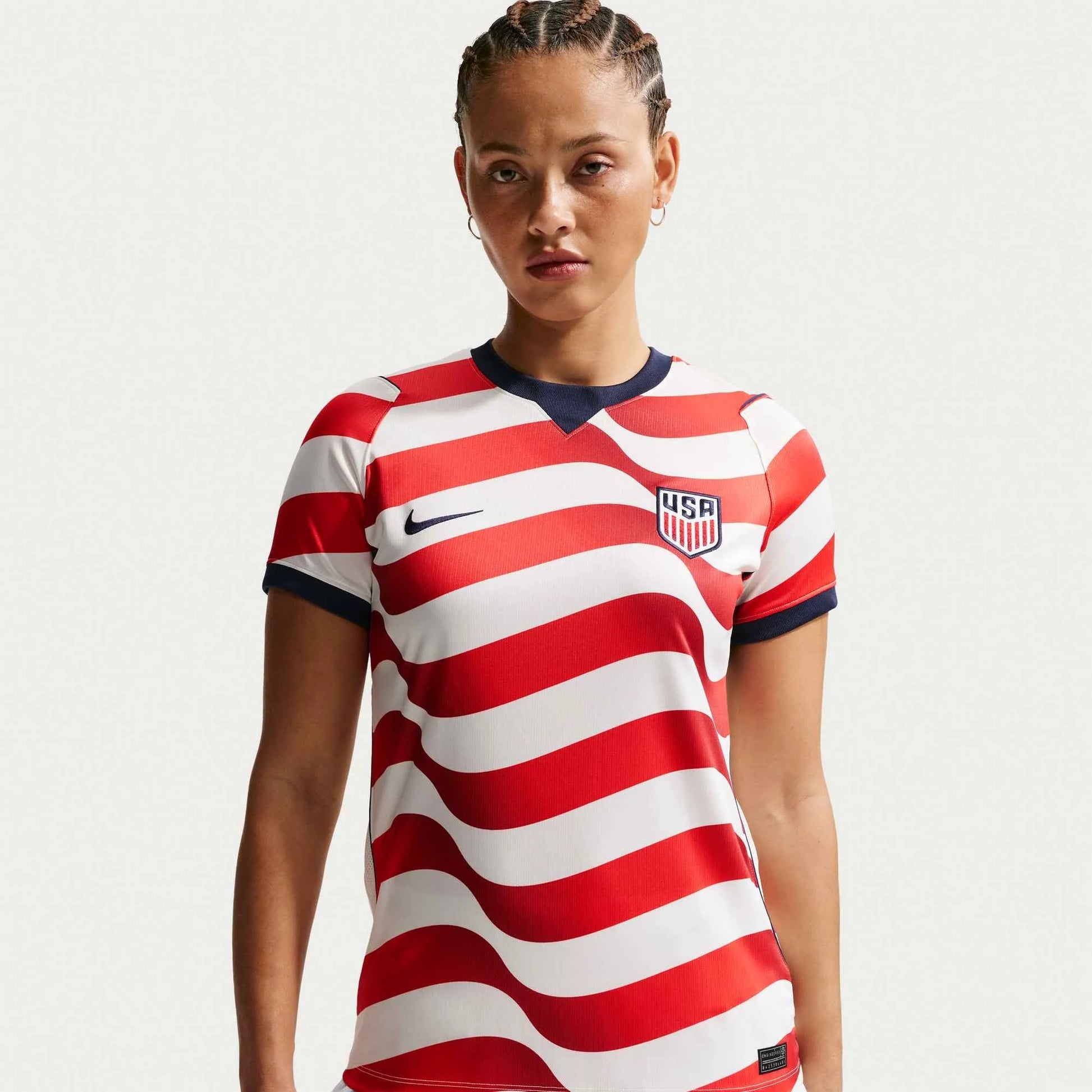 Nike 2026-27 USMNT Women's Stadium Home Soccer Jersey Sail/Midnight Navy/Midnight Navy