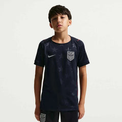 Nike 2026-27 USMNT Youth Stadium Away Soccer Jersey Dark Obsidian/Pure Platinum