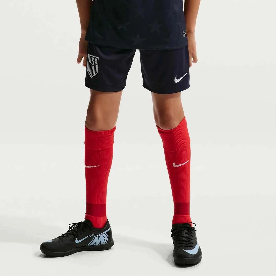 Nike 2026-27 USMNT Youth Stadium Away Shorts Dark Obsidian/Pure Platinum
