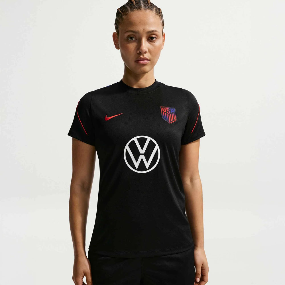 Nike 2026-27 USMNT Women's Strike Top Black/Black/Challenge Red