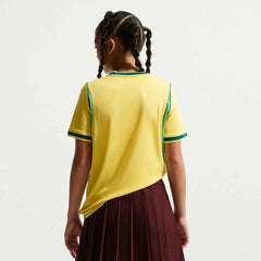 Nike 2026-27 Brazil Youth Stadium Home Soccer Jersey Canary/Light Menta/Geode Teal
