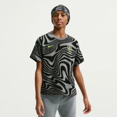 Nike 2026-27 Brazil Youth All Over Print Tee Dark Steel Grey