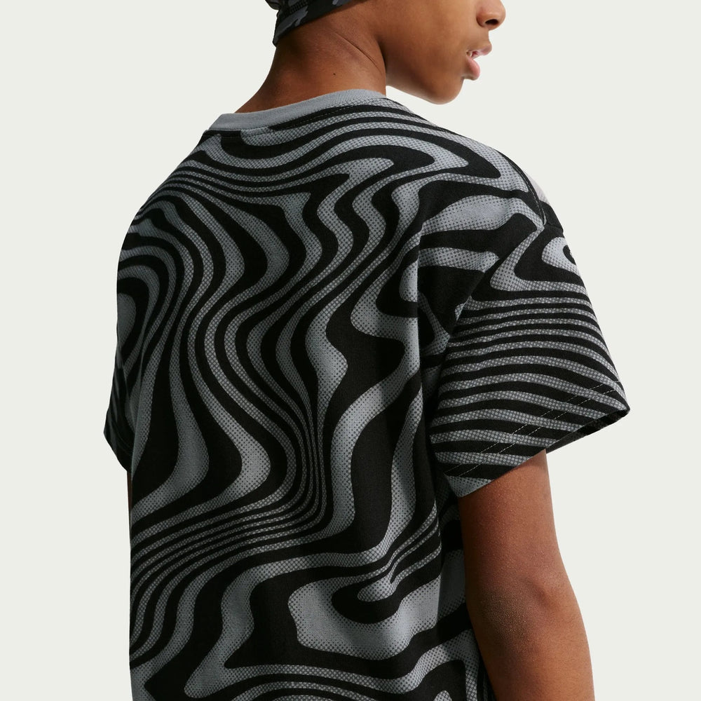 Nike 2026-27 Brazil Youth All Over Print Tee Dark Steel Grey