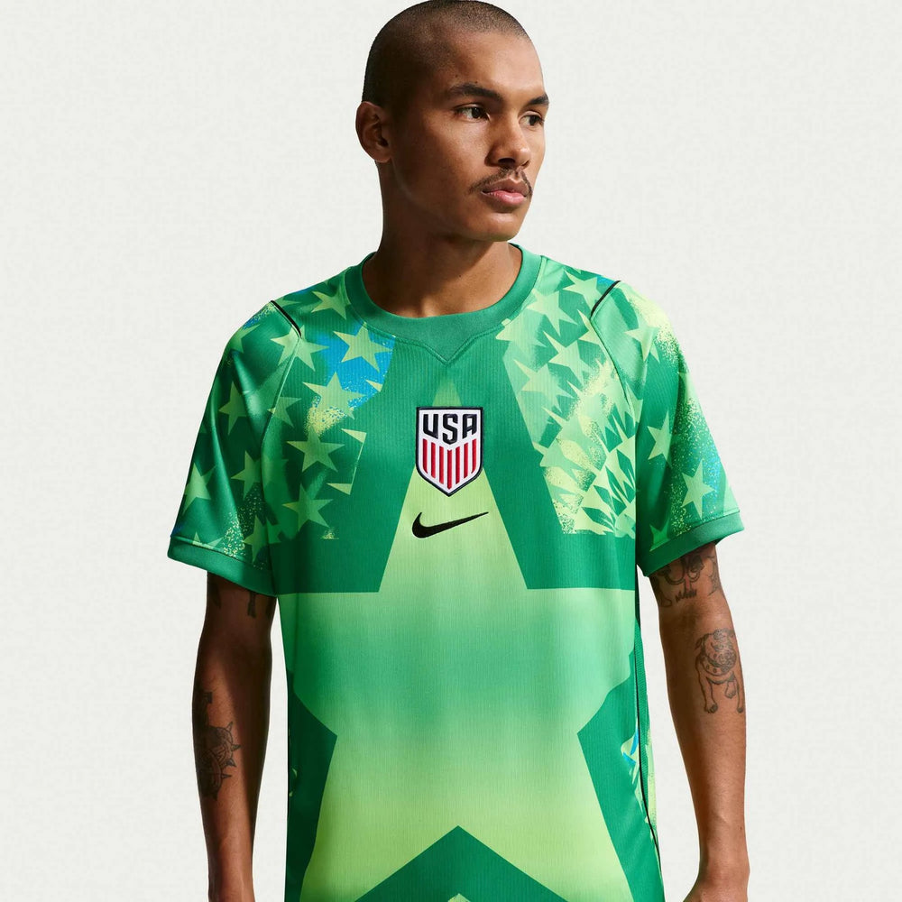 Nike 2026-27 USMNT Men's Stadium Goalkeeper Soccer Jersey Stadium Green/Black/Black