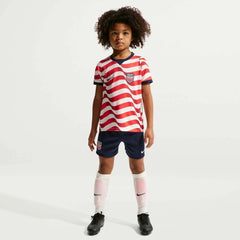 Nike 2026-27 USMNT Little Kid's Stadium Home Kit Sail/Midnight Navy/Midnight Navy