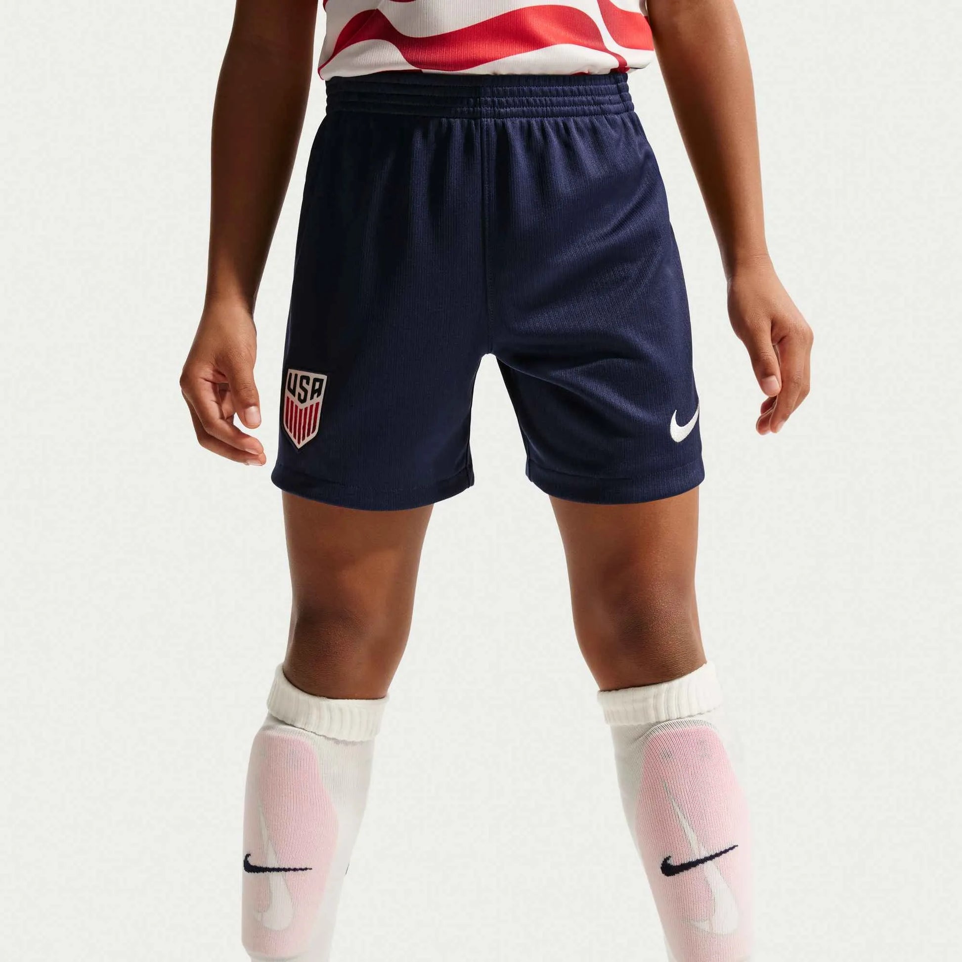 Nike 2026-27 USMNT Little Kid's Stadium Home Kit Sail/Midnight Navy/Midnight Navy