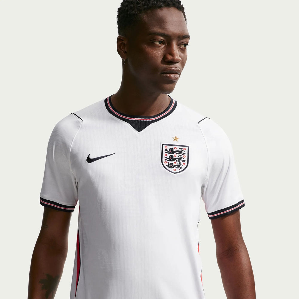 Nike 2026-27 England Men's Stadium Home Soccer Jersey White/Speed Red/Obsidian/Obsidian
