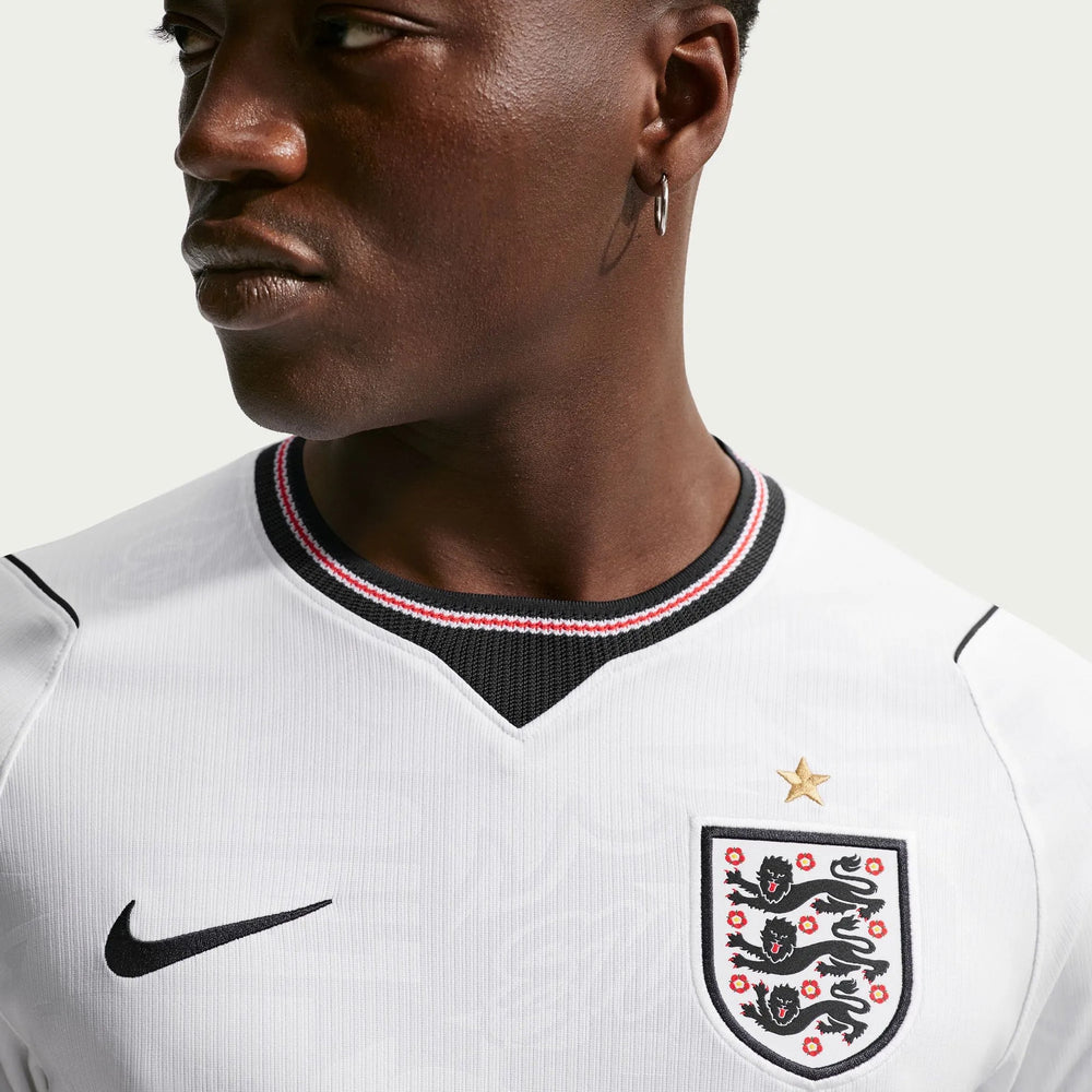 Nike 2026-27 England Men's Stadium Home Soccer Jersey White/Speed Red/Obsidian/Obsidian