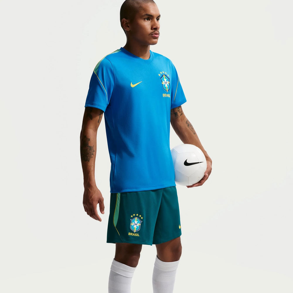 Nike 2026-27 Brazil Men's Strike KZ Shorts Geode Teal/Light Menta/Midwest Gold