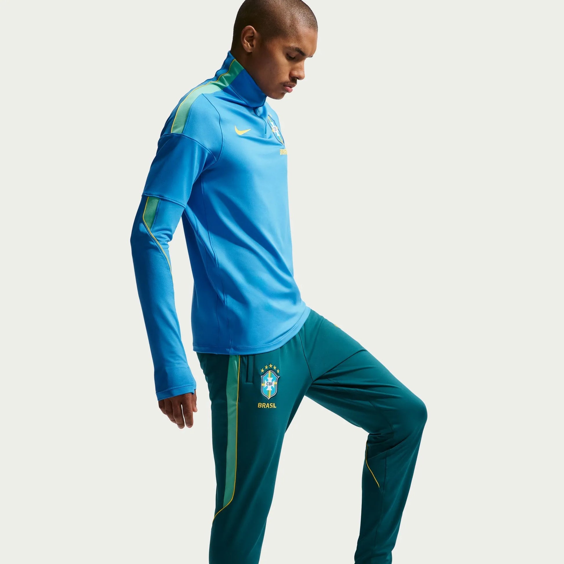 Nike 2026-27 Brazil Men's Strike KPZ Pants Geode Teal/Light Menta/Midwest Gold