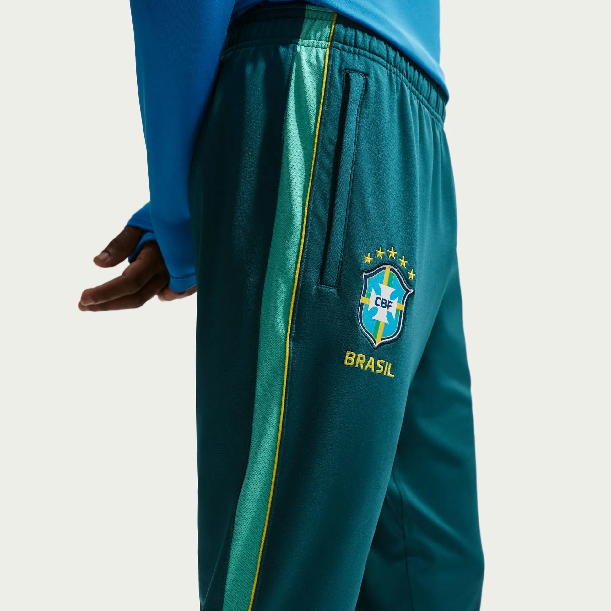 Nike 2026-27 Brazil Men's Strike KPZ Pants Geode Teal/Light Menta/Midwest Gold