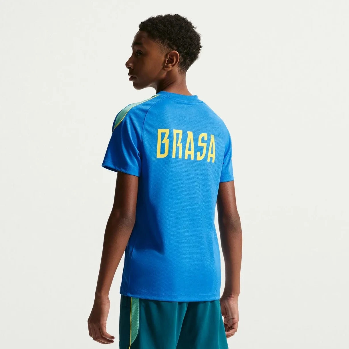 Nike 2026-27 Brazil Youth Strike Top Light Photo Blue/Light Menta/Midwest Gold