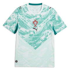 Puma 2026-27 Portugal Men's Stadium Away Soccer Jersey Puma White-Green Lagoon