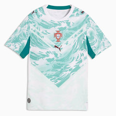 Puma 2026-27 Portugal Youth Stadium Away Soccer Jersey Puma White-Green Lagoon