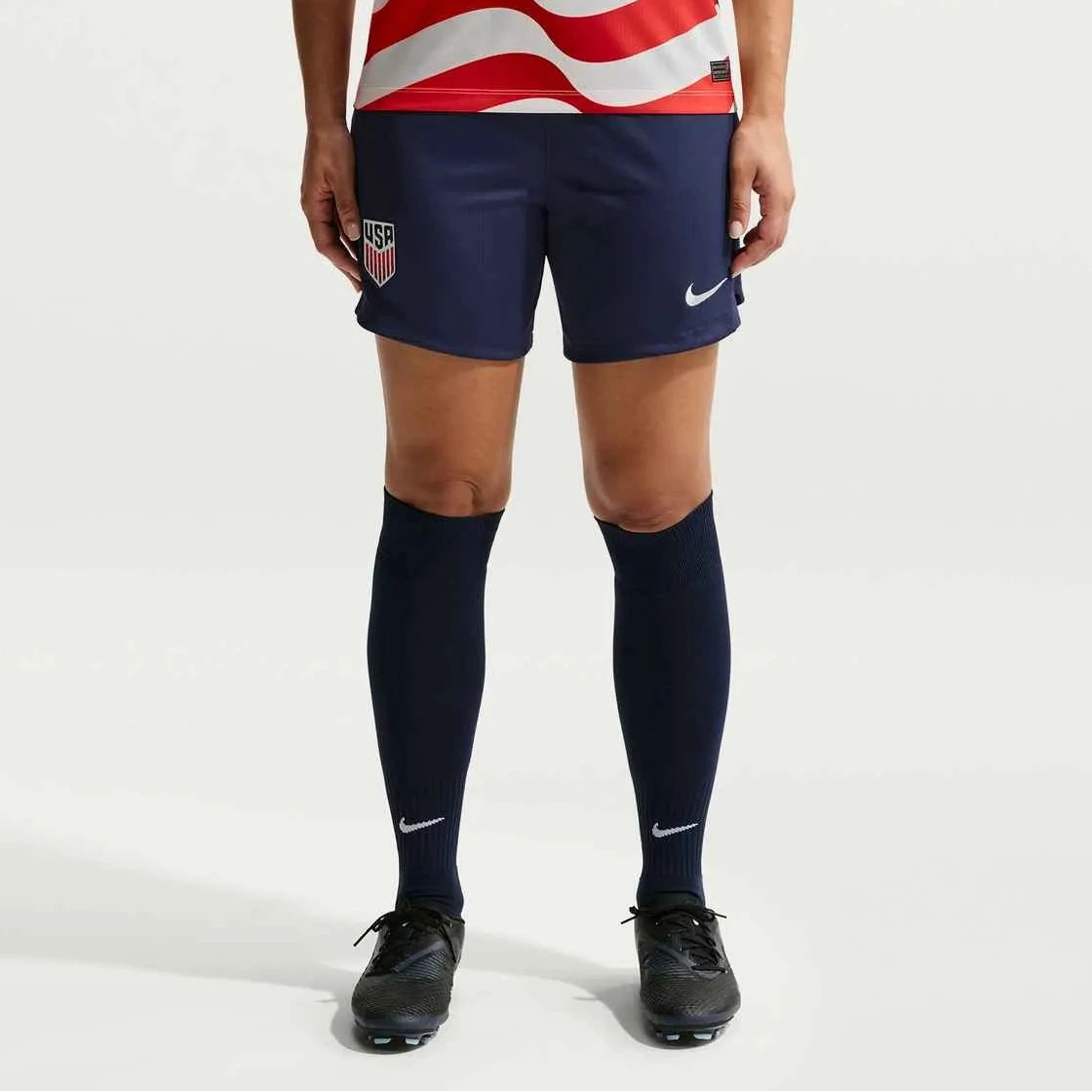 Nike 2026-27 USMNT Women's Stadium Home Shorts Midnight Navy/Sail