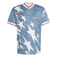 Adidas USA Men's Denim Graphic Jersey White / Dark Blue