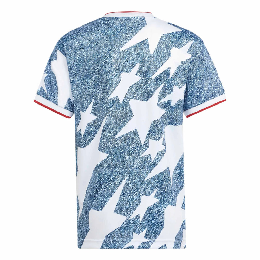Adidas USA Youth Denim Graphic Jersey White / Dark Blue