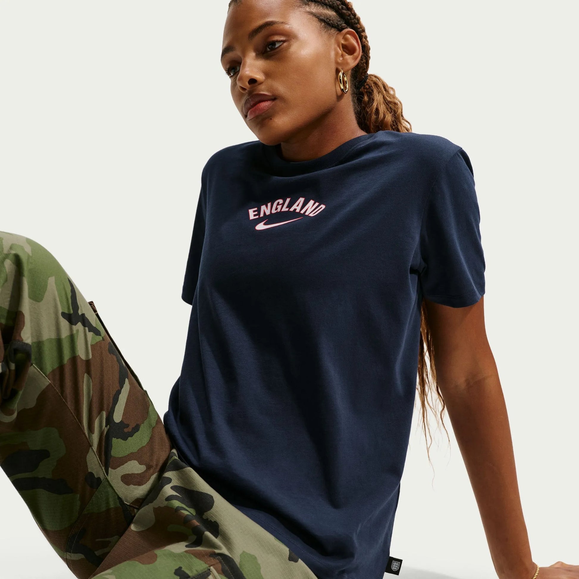 Nike 2026-27 England Women's Wordmark Tee Obsidian