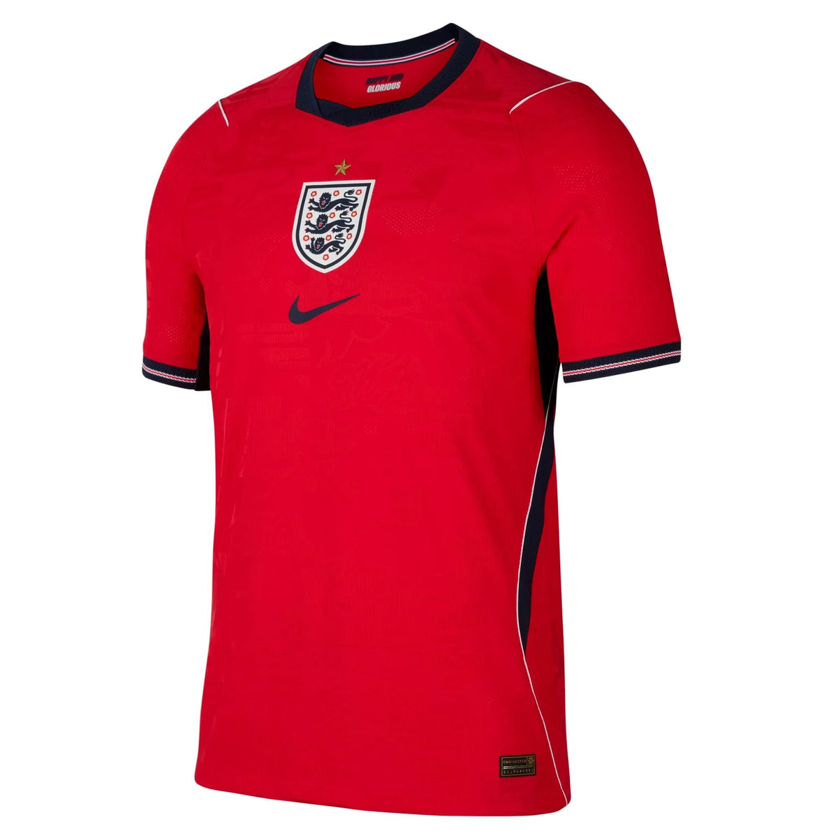 Nike 2026-27 England Men's Authentic Away Soccer Jersey Speed Red/Obsidian/White/Obsidian