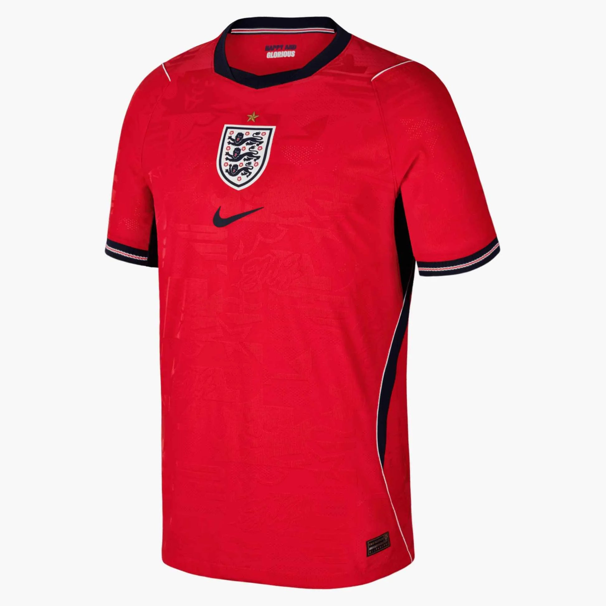 Nike 2026-27 England Youth Authentic Away Soccer Jersey Speed Red/Obsidian/White/Obsidian