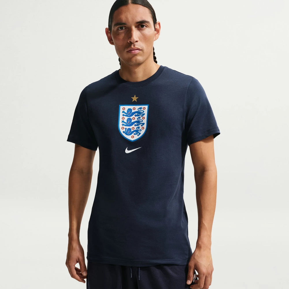 Nike 2026-27 England Men's Crest Tee Obsidian
