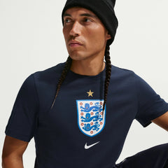 Nike 2026-27 England Men's Crest Tee Obsidian