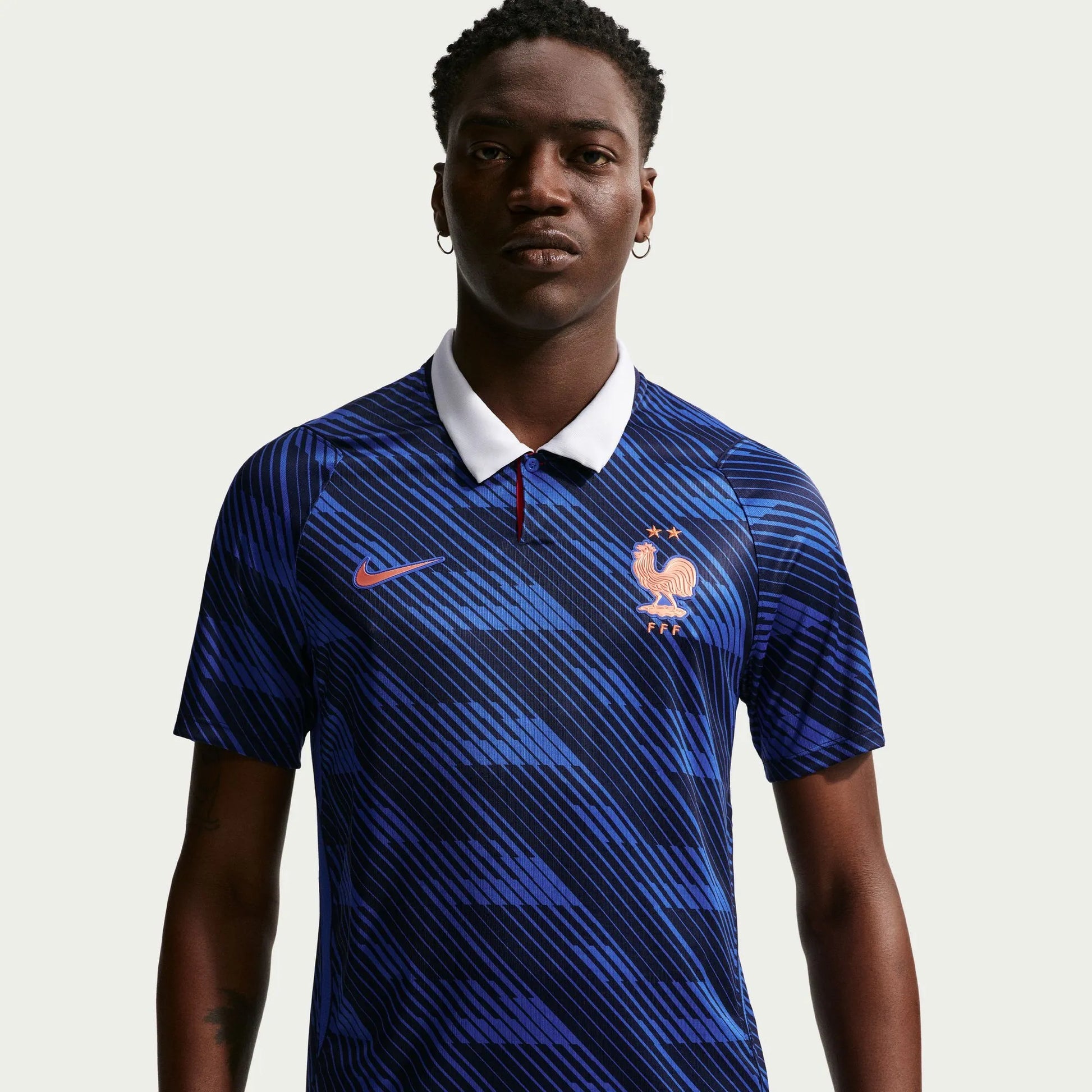 Nike 2026-27 France Men's Stadium Home Soccer Jersey Game Royal/Metallic Copper