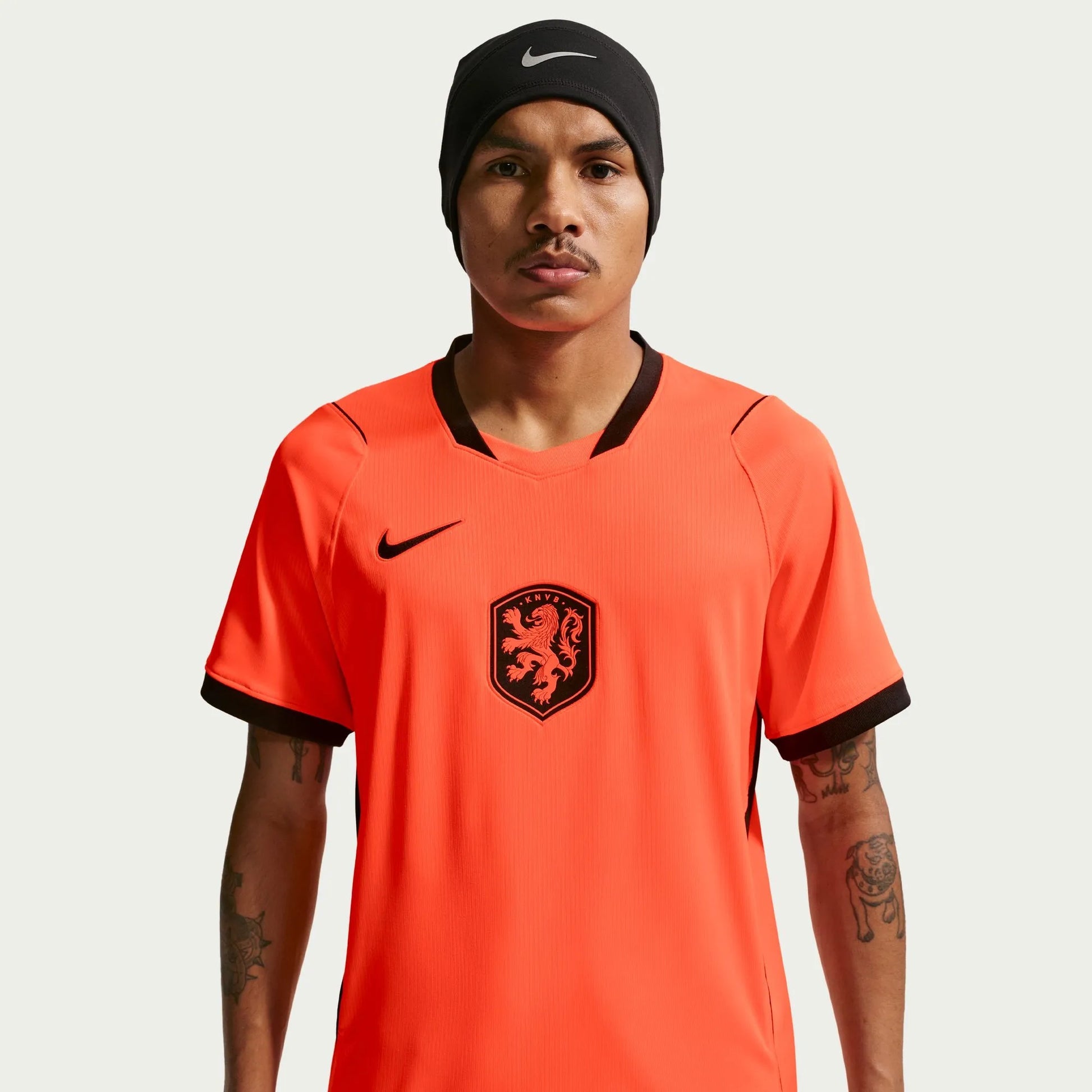Nike 2026-27 Netherlands Men's Stadium Home Soccer Jersey Hyper Crimson/Black
