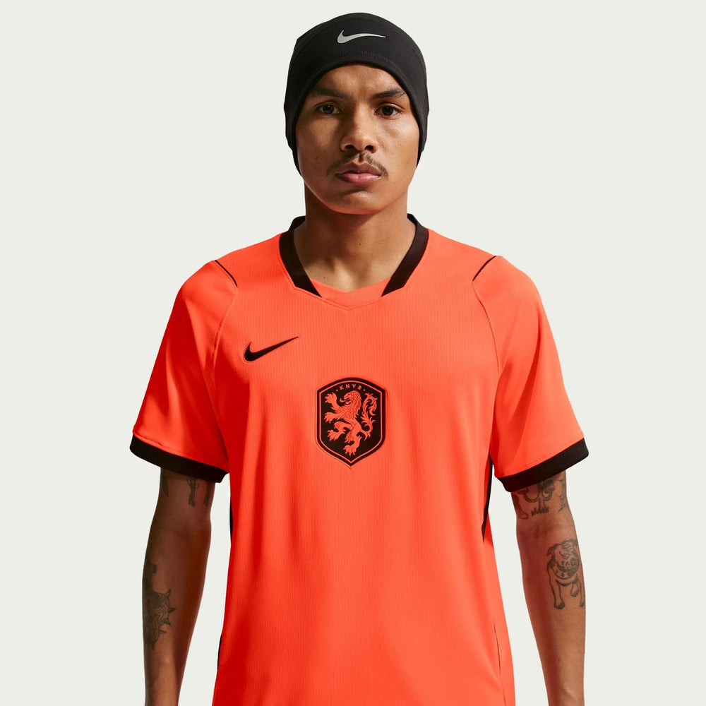 Nike 2026-27 Netherlands Men's Stadium Home Soccer Jersey Hyper Crimson/Black