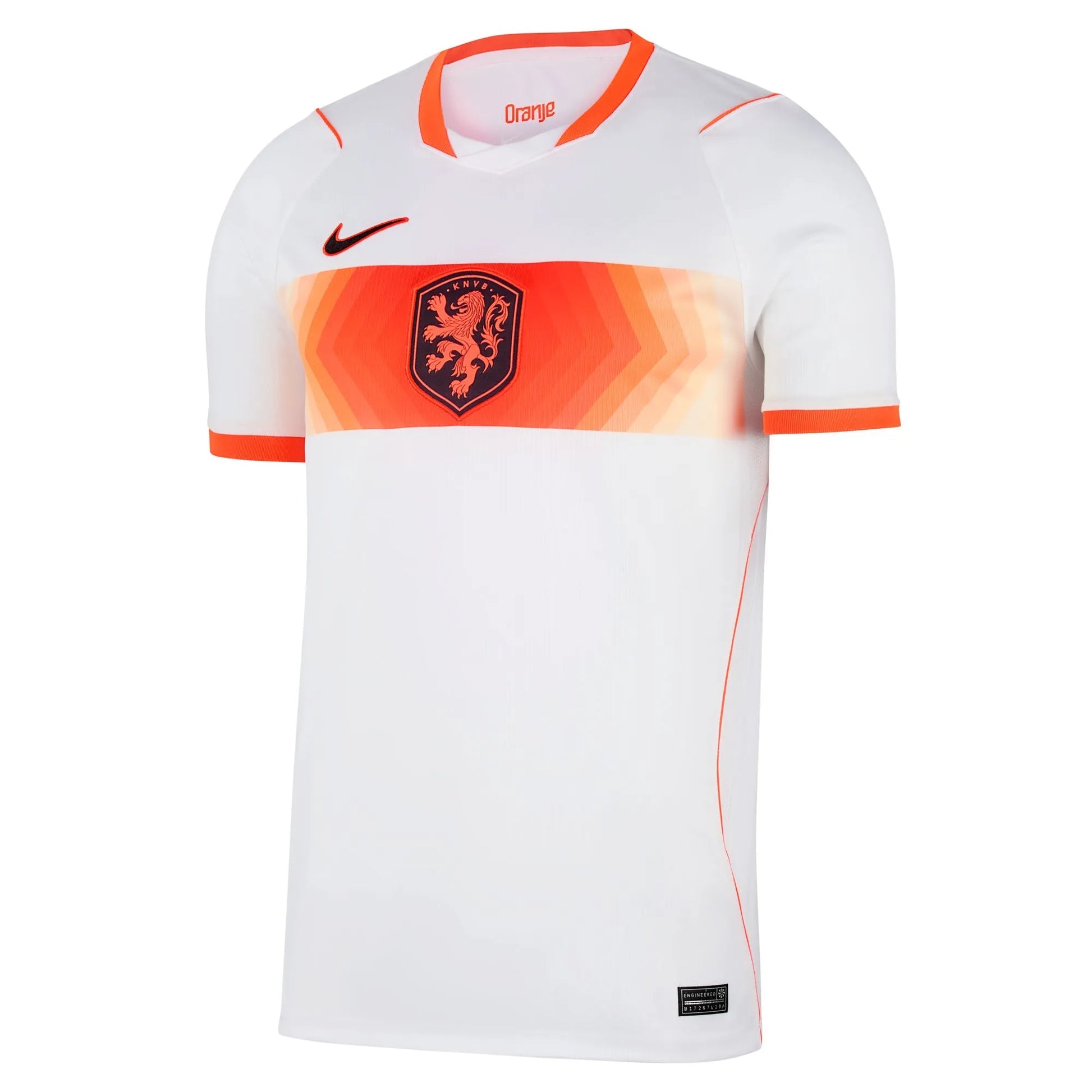 Nike 2026-27 Netherlands Men's Stadium Away Soccer Jersey White/Hyper Crimson/Black