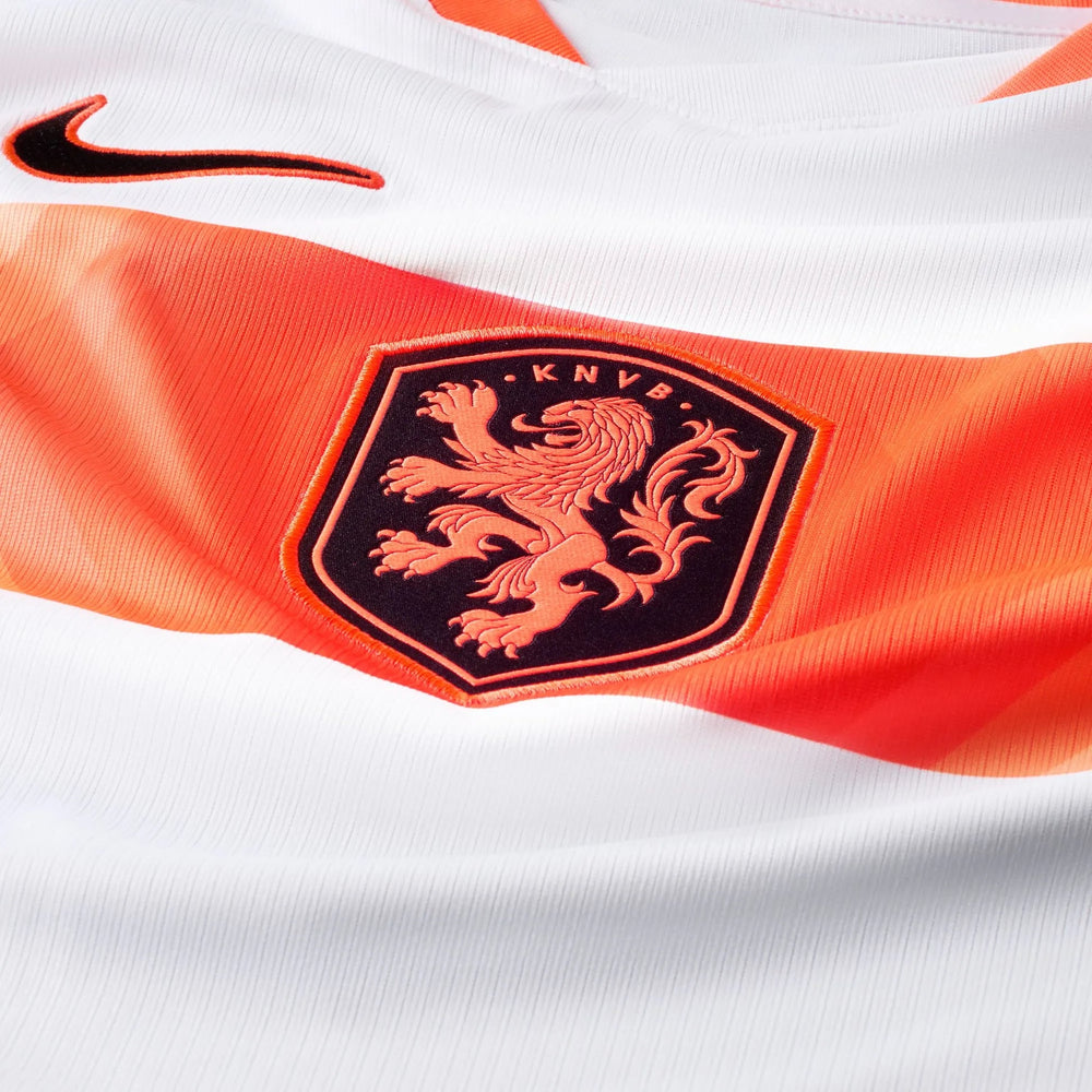 Nike 2026-27 Netherlands Men's Stadium Away Soccer Jersey White/Hyper Crimson/Black
