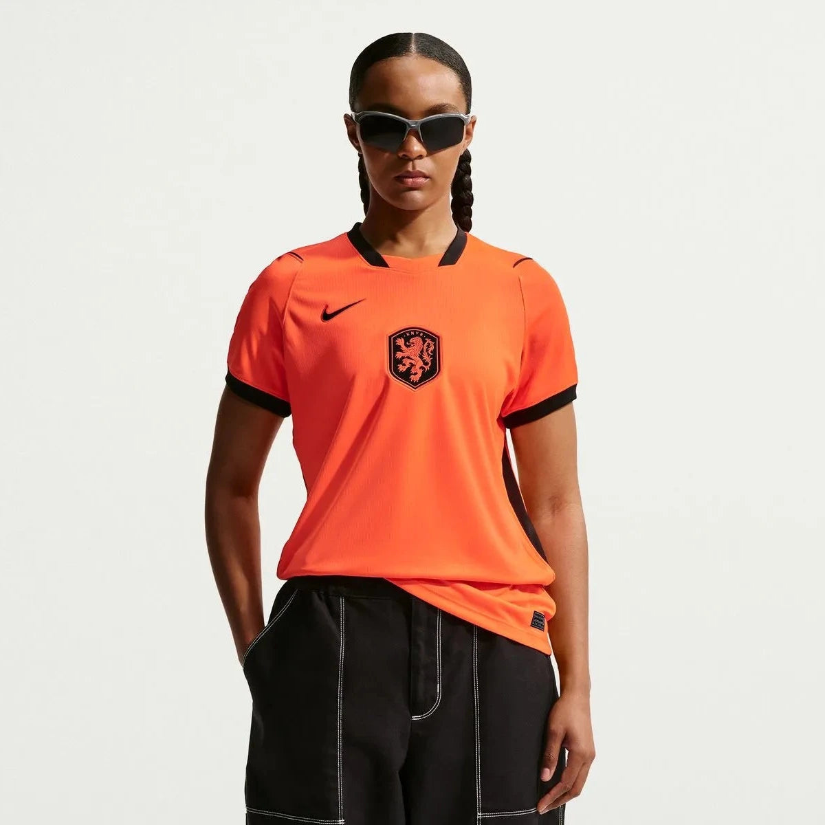 Nike 2026-27 Netherlands Women's Stadium Home Soccer Jersey Hyper Crimson/Black